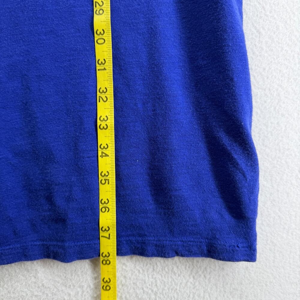 LILLY PULITZER Dress L Essie Tank Mini Smocked Popover Cotton Modal Blue - Picture 11 of 12